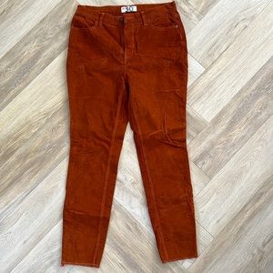 Rust colored Womens Free people Corduroy pants. Size 30